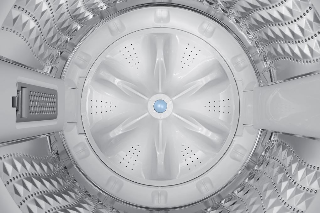  Máy Giặt Samsung Cửa Trên WA40F12E4CSV 12.5kg với chế độ giặt kĩ , giúp quần áo sạch hơn với những vết bẩn cứng đầu 